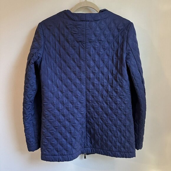 Pinko Coat Womens 6 US Quilted Jacket Removable Hood Heavy Lined Made In Italy - Picture 6 of 10